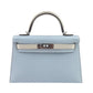 新品未使用 HERMES エルメス Mini Kelly PO ミニケリーPO Blue brume/Craie ブルーブリュム/クレ PHW シルバー金具 Stamp-B B刻印 レディースバッグ ショルダーバッグ