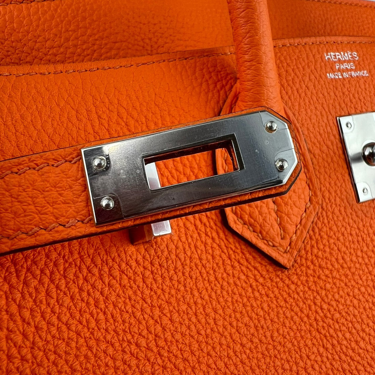 Birkin25 バーキン25 Orange minium オレンジミニマム PHW シルバー金具 Togo トゴ B刻