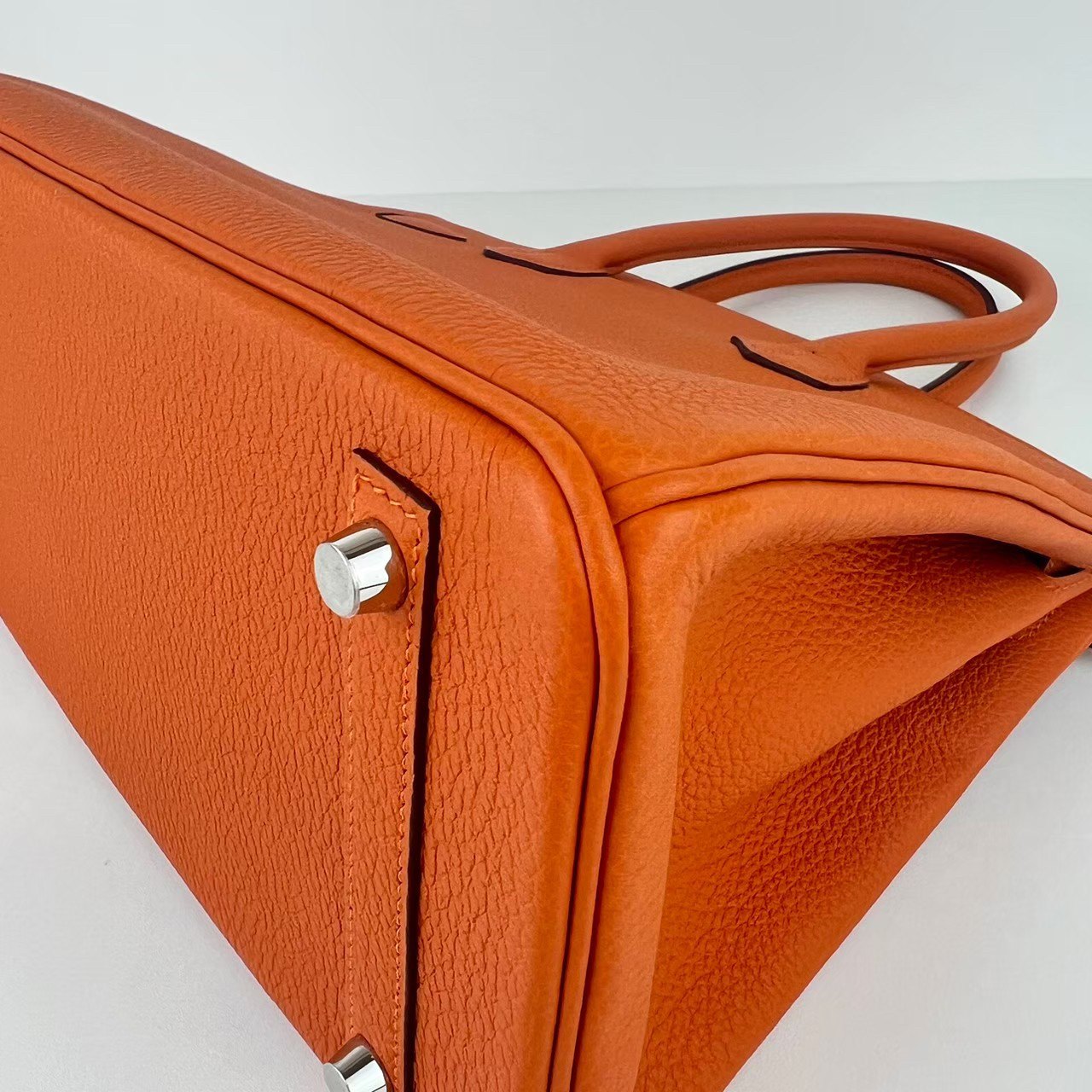 Birkin30 バーキン30 Orange オレンジ  PHW シルバー金具 Togo トゴ Stamp-W W刻印