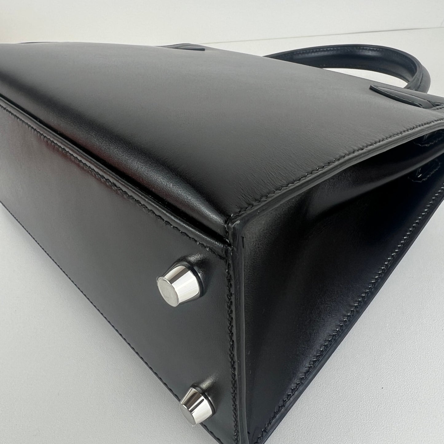 新品未使用 HERMES Birkin25 バーキン25 Black ブラック Boxcalf ボックスカーフ PHW シルバー金具 Stamp-K K刻印