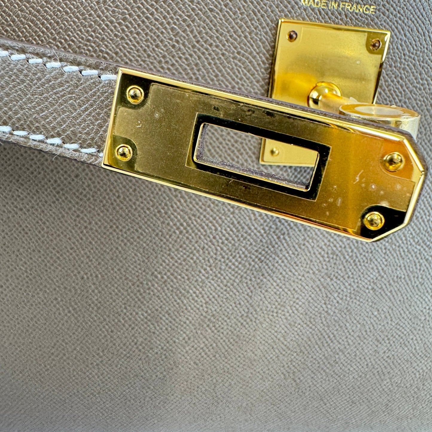 Kelly elan ケリーエラン Madame マダム Etoupe エトープ GHW ゴールド金具 Stamp-K K刻印