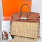 Birkin25 Picnic バーキン25 ピクニック Gold ゴールド Swift/Rattan スイフト/ラタン PHW シルバー金具 Stamp-U U刻印