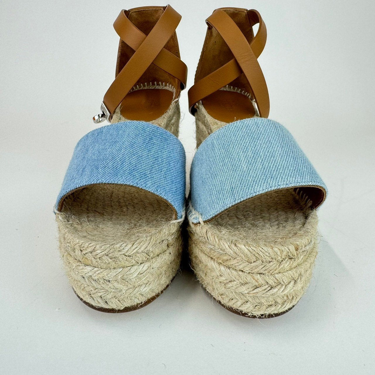 Tipoli espadrille ティポリ エスパドリーユ ウェッジソール Blue clair/Natural ブルークレール/ナチュラル Denim/Calf デニム/カーフ 36(23cm) レディースサンダル