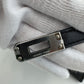 Mini kelly ミニケリー Black ブラック シルバー金具 Box calf ボックスカーフ Stamp-B B刻印