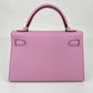 Mini kelly ミニケリー Mauve sylvestre モーヴシルベストル Epsom エプソン PHW シルバー金具 Stamp-K K刻印