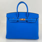 Birkin25 バーキン25 Blue hydra ブルーイドラ GHW ゴールド金具 Stamp-W W刻印 Togo トゴ
