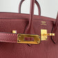 Birkin25 バーキン25 Rouge H ルージュアッシュ YG金具 Stamp-K K刻印 Togo トゴ