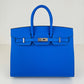Hermès エルメス Birkin25 バーキン25 Stamp-K K刻印 Epsom エプソン Bleu hydra ブルーイドラ PHW シルバー金具