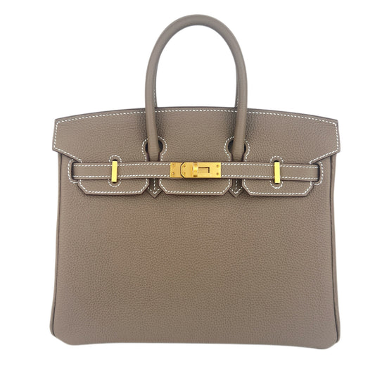 Birkin25 バーキン25 Etoupe エトープ GHW Mat ゴールド金具マット Stamp-K K刻