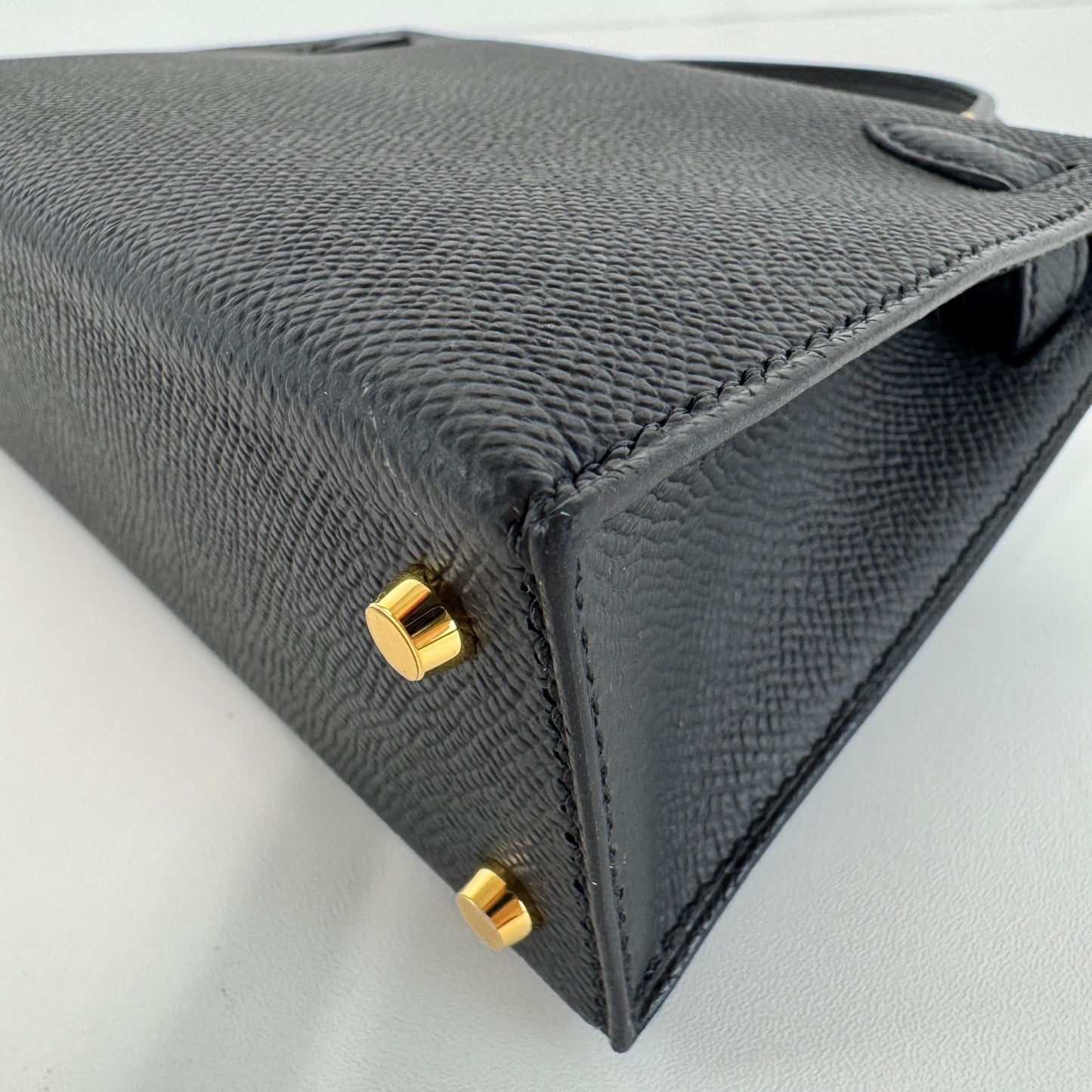 Mini kelly ミニケリー Black ブラック Epsom エプソン GHW ゴールド金具 Stamp-K K刻印