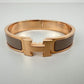 Clic H Bracelet クリックH ブレスレット Rose gold plated ローズゴールドプレーテッド Marron grace マロングラッセ