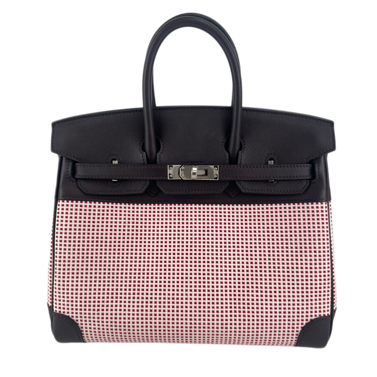 Birkin25 バーキン25 Rouge sellier ルージュセリエ PHW シルバー金具 Stamp-B B刻印