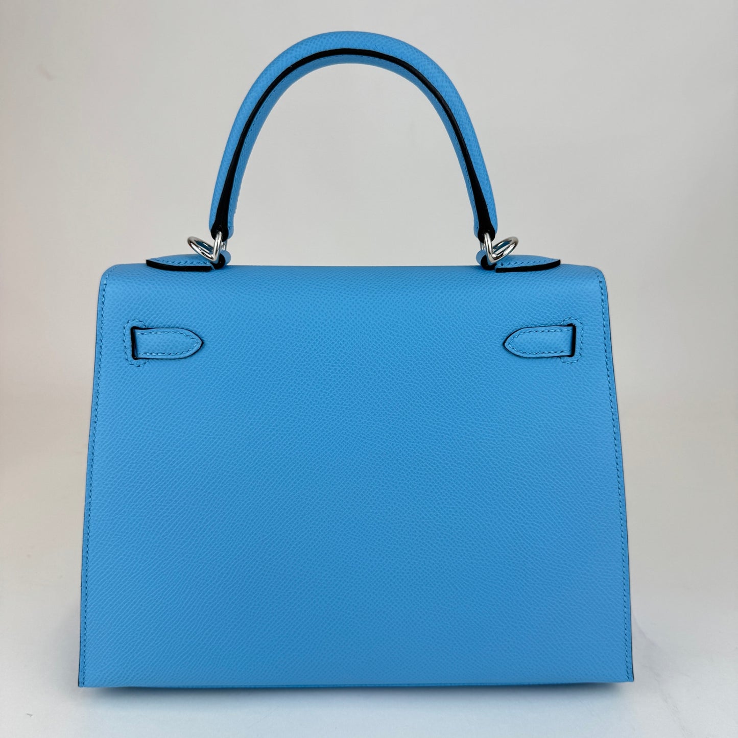 Kelly25 Sellier ケリー25セリエ Celeste セレステ  PHW シルバー金具 Epsom エプソン Stamp-K K刻印