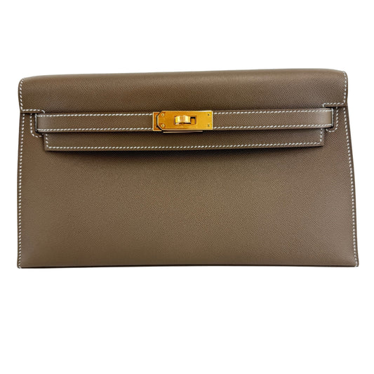 Kelly elan ケリーエラン Madame マダム Etoupe エトープ GHW ゴールド金具 Stamp-K K刻印