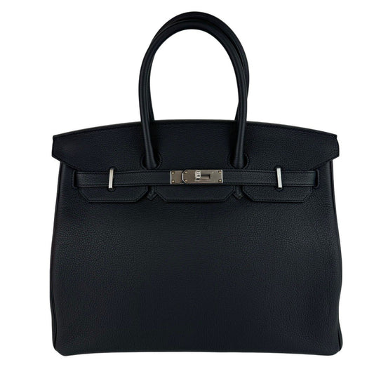 Birkin35 バーキン35 Black ブラック Togo トゴ PHW シルバー金具 Stamp-W W刻印