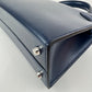Mini kelly cloute ミニケリークルーテ Blue abysse ブルーアビス  PHW シルバー金具 Stamp-K K刻印 Box calf ボックスカーフ