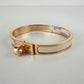 Hermès エルメス Mini Clic Kelly bracelet PM 200004F085PM ミニ クリック ケリー ブレスレット エナメルブレスレット ファン Creme / Rosegold ：クリーム / ローズゴールド