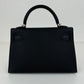 Mini kelly ミニケリー Black ブラック EHW エレクトラム金具 Stamp-K K刻 Epsom エプソン