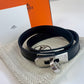 Kelly double bracelet レザーブレスレット ケリー T5 Black ブラック