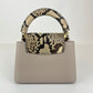 Capucines mini カプシーヌ ミニ galet ガレ Tauillon Leather トリヨンレザー Python パイソン N81258