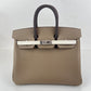 Birkin25 tricolor バーキン25 トリコロール Etoupe エトープ PHW シルバー金具 Stamp-B B刻印 Epsom エプソン