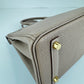 Birkin25 バーキン25 Etoupe エトープ  GHW ゴールド金具 Togo トゴ Stamp-W W刻印