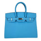 Birkin25 バーキン25 Sellier セリエ Celeste セレステ PHW シルバー金具 Epsom エプソン Stamp-B B刻印