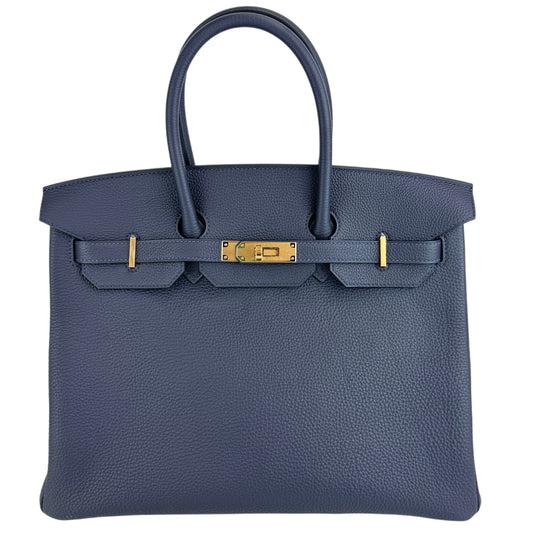 Birkin35 バーキン35 Blue navy ブルーネイビー  GHW ゴールド金具 Togo トゴ Stamp-W W刻印