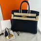 Birkin25 バーキン25 Black ブラック　 GHW ゴールド金具　Stamp-K K刻