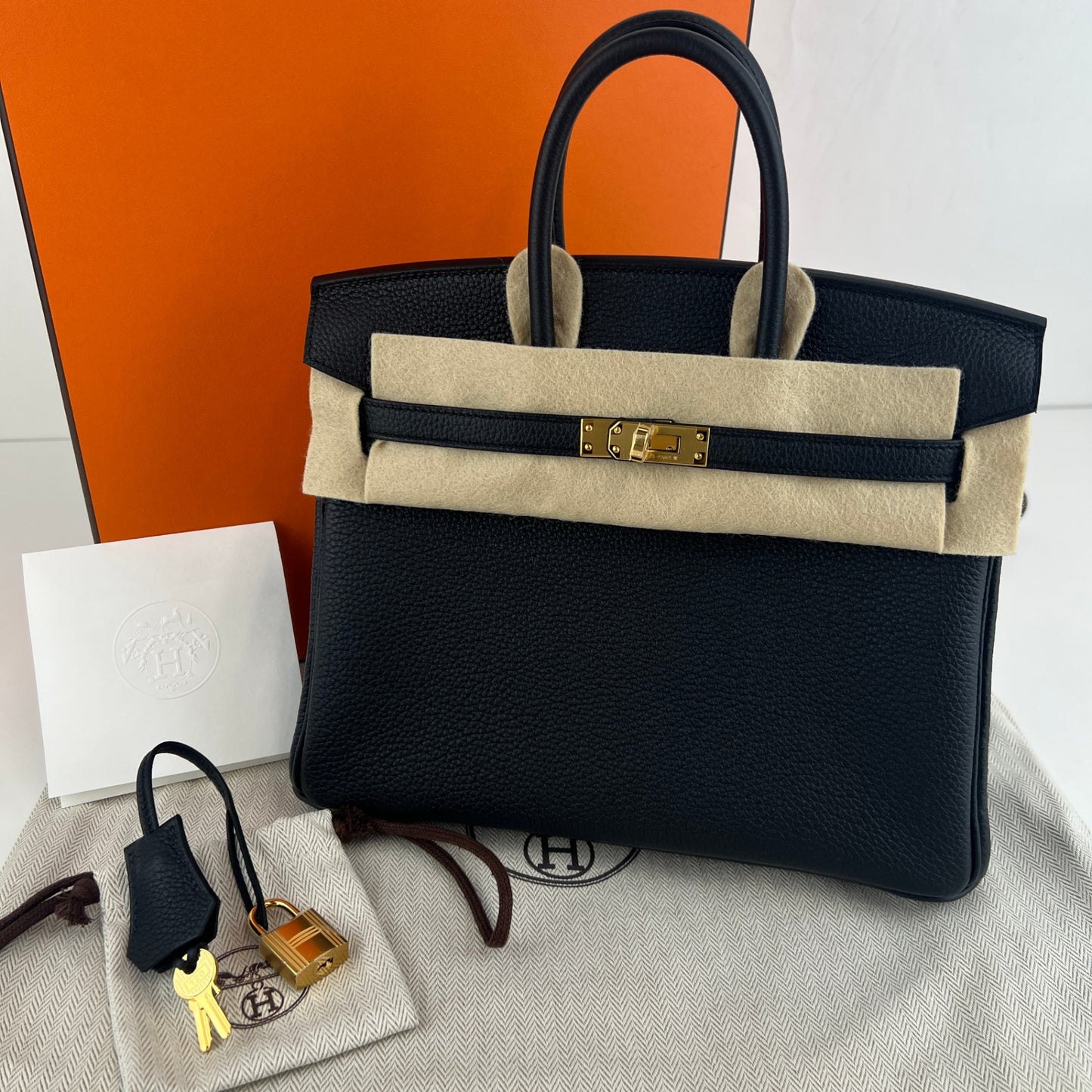 Birkin25 バーキン25 Black ブラック　 GHW ゴールド金具　Stamp-K K刻