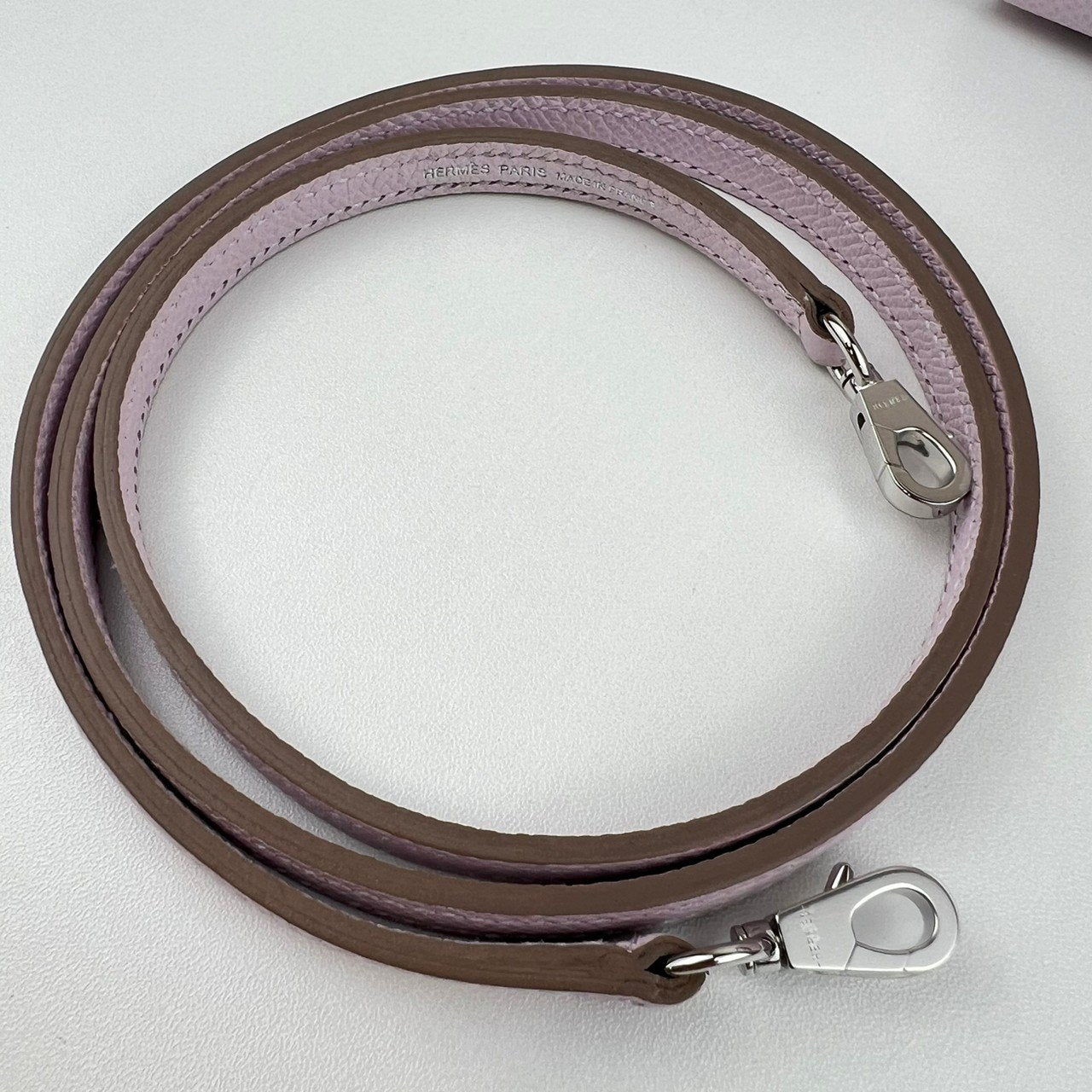 Mini kelly ミニケリー Mauve pale モーヴパール PHW シルバー金具 Epsom エプソン Stamp-W W刻印