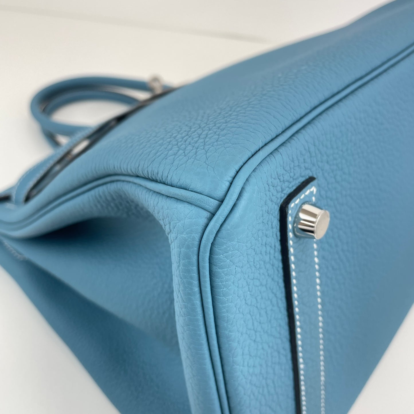 Birkin35 バーキン35 New blue jean ニューブルージーン PHW シルバー金具 Stamp-K K刻印 Togo トゴ