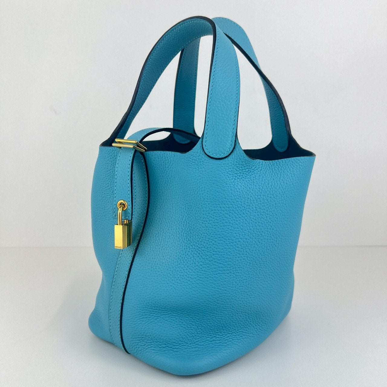 Picotin Lock PM ピコタンロック Bleu de nord ブルードノール GHW ゴールド金具 Stamp-D D刻印 Clemance クレマンス