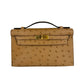 Kelly pochette ケリーポシェット Chai チャイ Ostrich オーストリッチ GHW ゴールド金具 Stamp-W W刻印