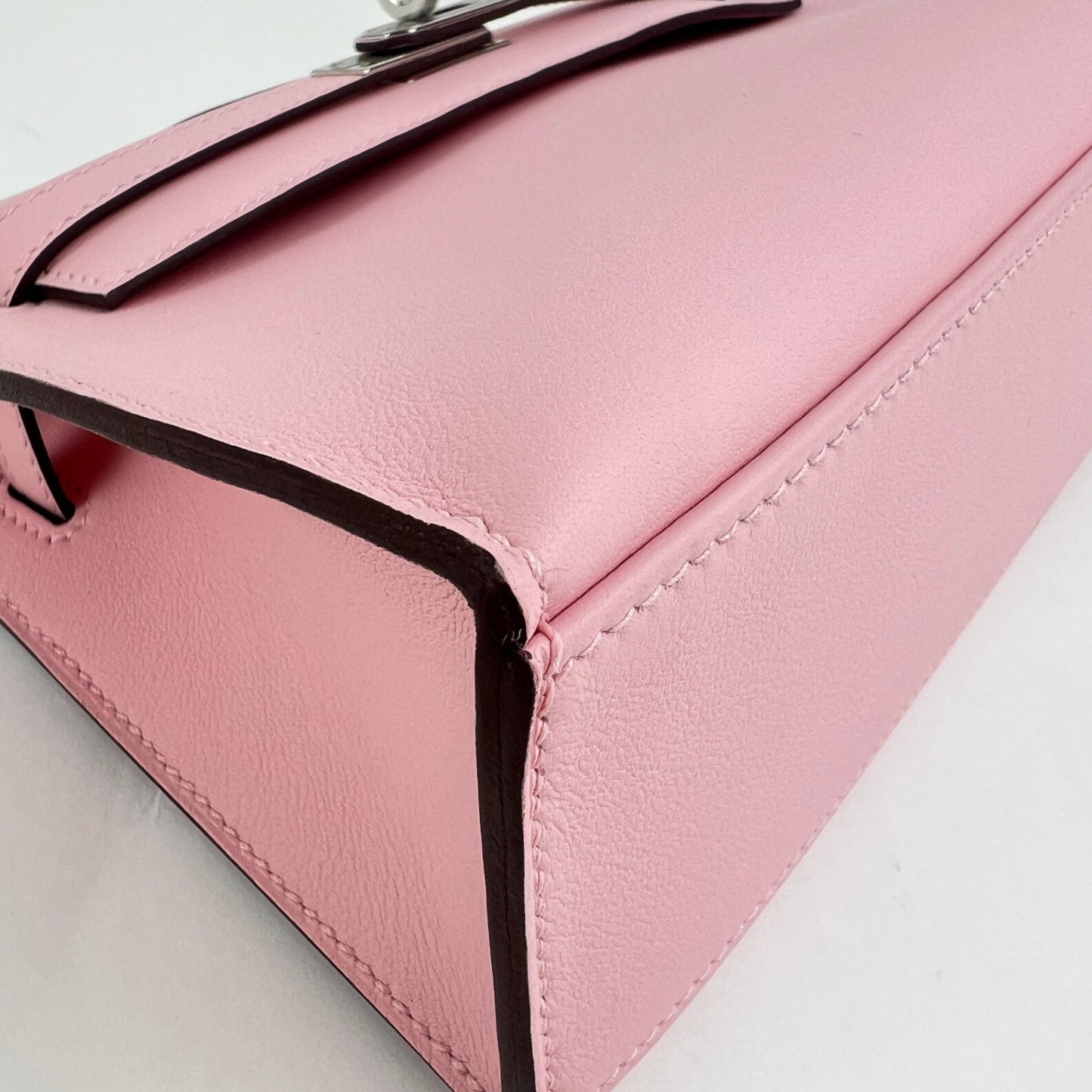 Pochette kelly ポシェットケリー Rose sakura ローズサクラ Swift スイフト PHW シルバー金具 Stamp-K K刻印