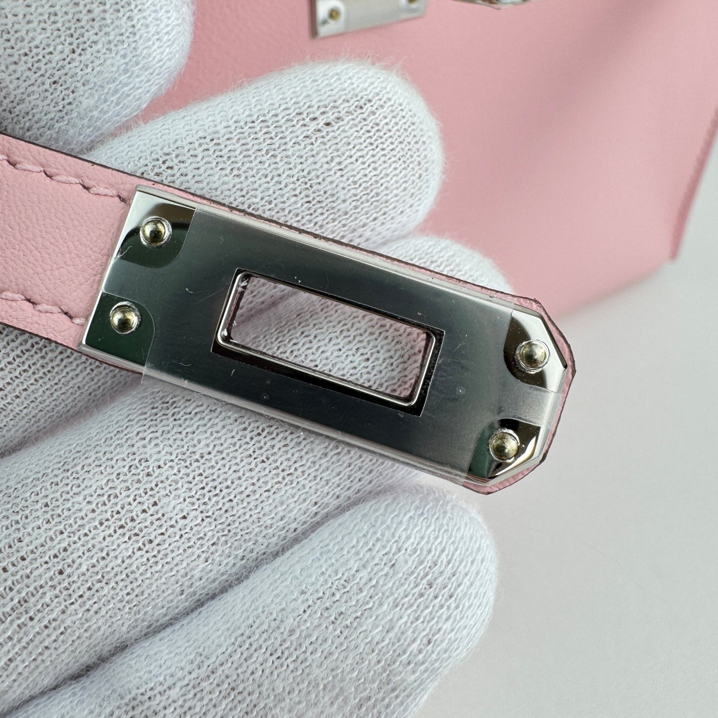 Pochette kelly ポシェットケリー Rose sakura ローズサクラ PHW シルバー金具 Stamp-K K刻印 Swift スイフト