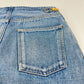 CELINE セリーヌ デニムミニスカート 綿100% light blue denim