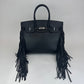 Birkin35 anate バーキン35アナーテ Stamp-W W刻印 Evergrain エヴァーグレイン Black ブラック PHW シルバー金具