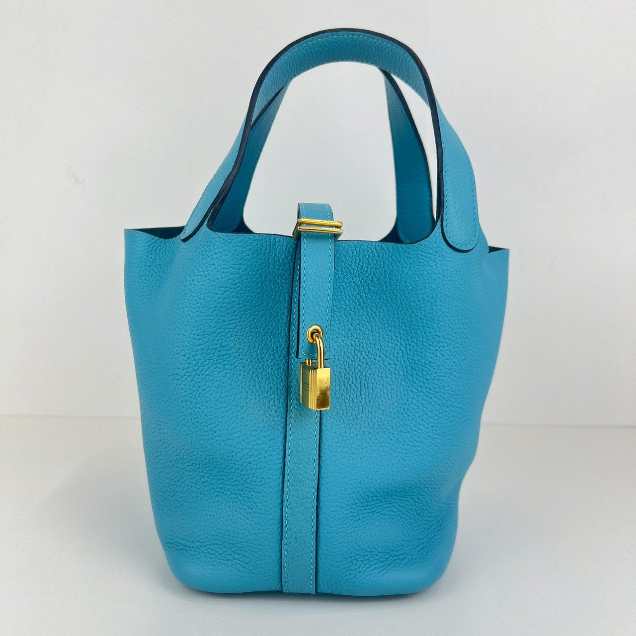 Picotin Lock PM ピコタンロック Bleu de nord ブルードノール GHW ゴールド金具 Stamp-D D刻印 Clemance クレマンス