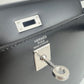 Hermès エルメス Kelly25 sellier ケリー25 セリエ Stamp-W W刻印  Box ボックス Black ブラック PHW シルバー金具