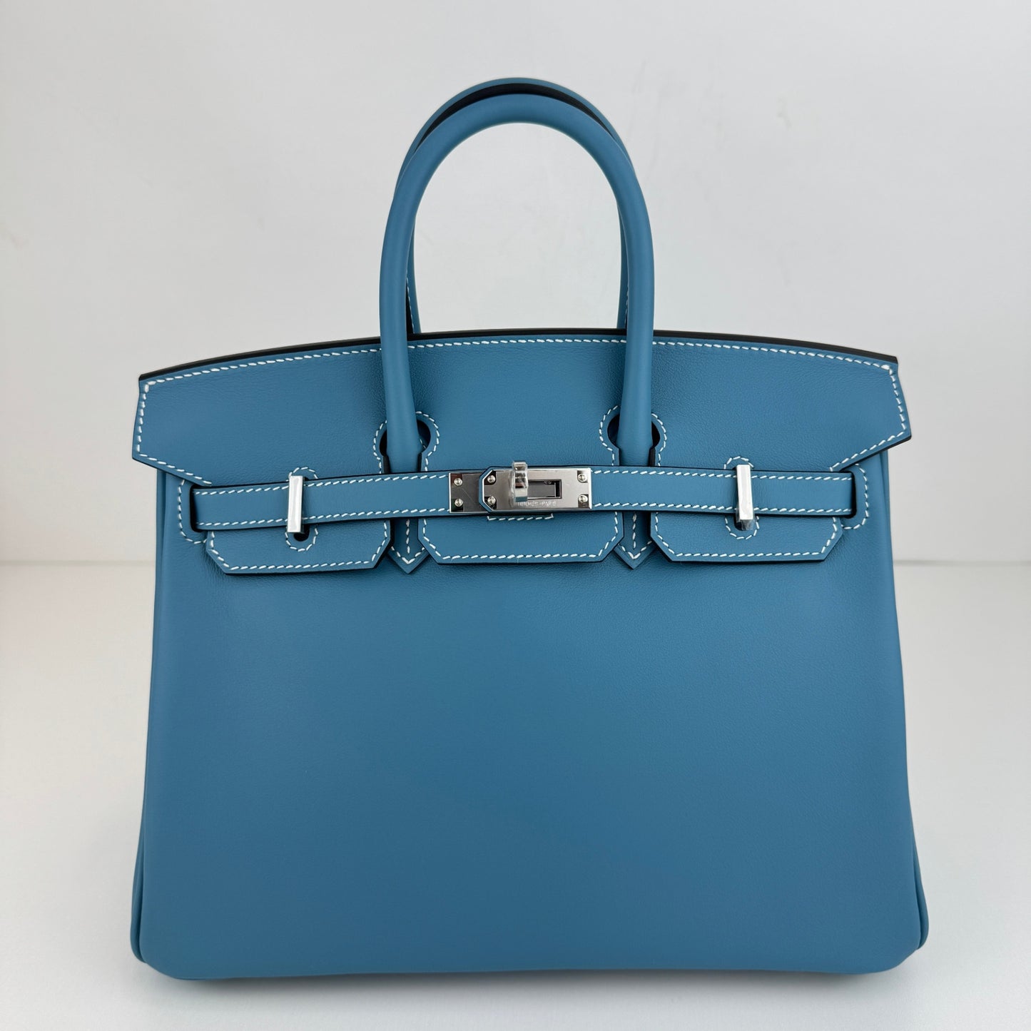 Birkin25 バーキン25 Blue jean ブルージーン　PHW シルバー金具　Stamp-K K刻