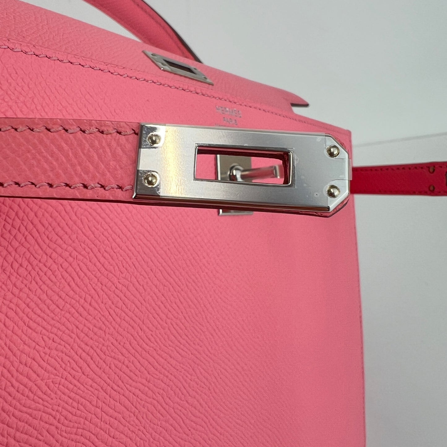 Kelly25 ケリー25 Rose confetti ローズコンフェッティ Epsom エプソン PHW シルバー金具 Stamp-K K刻印