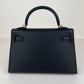 Mini kelly ミニケリー Black ブラック GHW ゴールド金具 Stamp-W W刻