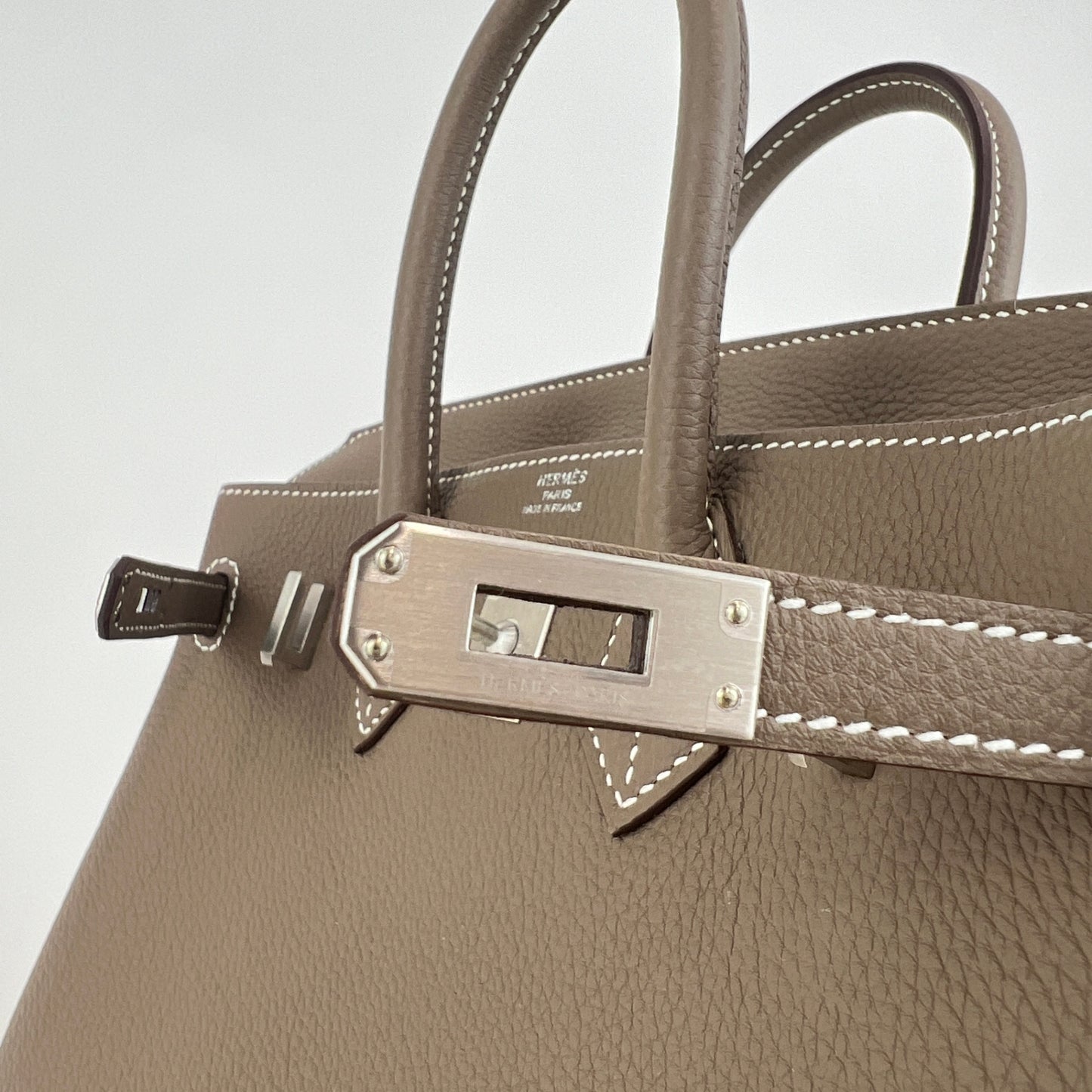 Birkin25 バーキン25 Etoupe エトープ Togo トゴ PHW シルバー金具 Stamp-K K刻印