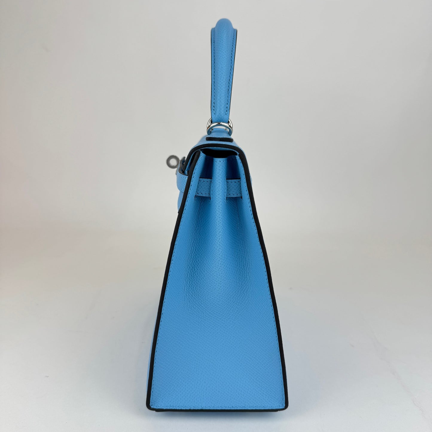 Kelly25 Sellier ケリー25セリエ Celeste セレステ  PHW シルバー金具 Epsom エプソン Stamp-K K刻印