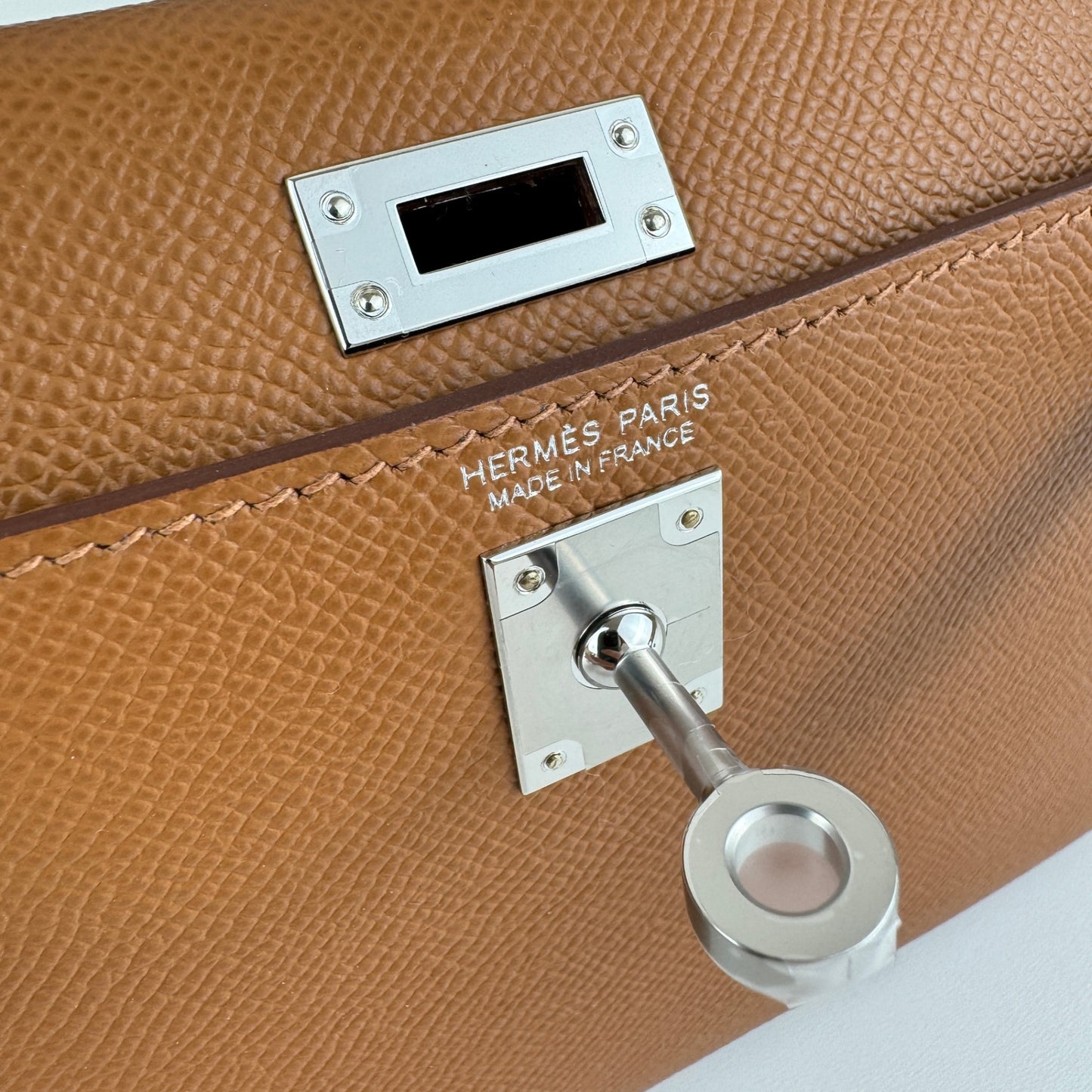 Mini kelly tricolor verso ミニケリートリコロールヴェルソ Gold/Craie/Black/Blue saphir ゴールド/クレ/ブラック/ブルーサフィール Epsom エプソン PHW シルバー金具 Stamp-U U刻印