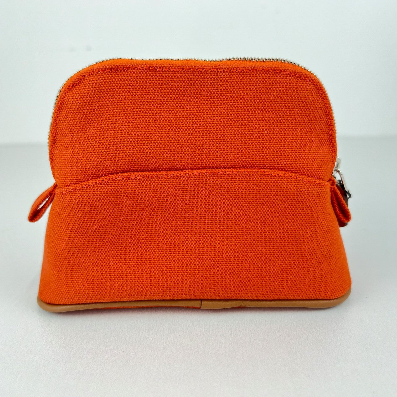 Hermès エルメス Trousse Bolide mini mini ボリードポーチ ミニミニ 綿100% Orange feu オレンジフー