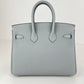 Birkin25 バーキン25 Blue glacier ブルーグラシエ GHW ゴールド金具 Stamp-W W刻印 Togo トゴ ハンドバッグ