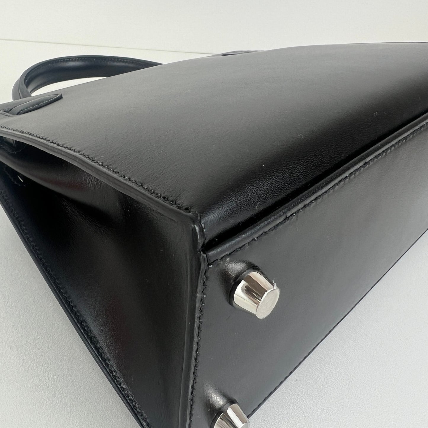 新品未使用 HERMES Birkin25 バーキン25 Black ブラック Boxcalf ボックスカーフ PHW シルバー金具 Stamp-K K刻印