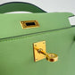 Kelly pochette ケリーポシェット Vert criquet ヴェールクリケット Swift スイフト GHW ゴールド金具 Stamp-B B刻印